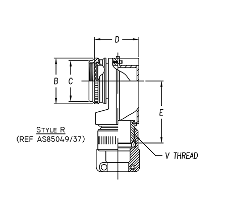 Circular Backshell:Electro A,Micro D Rectangular Backshells,Backshell  Inventory,D Sub Rectangular Backshells,Mil-Spec Backshells,Mil-Spec  Backshells,M85049 Backshells,AS85049 Backshells